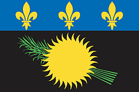 Guadeloupe, unofficial flag - vector image