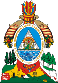 Гондурас, герб - векторное изображение