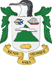 Векторный клипарт: Саба (Нидерладские Антильские острова), герб