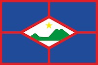 Синт-Эстатиус (Нидерладские Антильские острова), флаг - векторное изображение