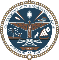 Marshall Islands, seal - vector image