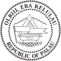 Palau, Government seal - vector image