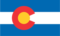 Colorado, flag - vector image