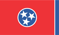 Tennessee, flag - vector image