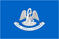 Louisiana, flag - vector image