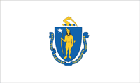 Massachusetts, flag - vector image