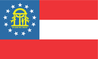 Georgia (U.S.), flag (2003) - vector image