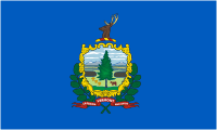 Vermont, flag - vector image