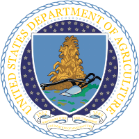 Департамент сельского хозяйства США, печать - векторное изображение