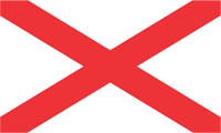 Alabama, flag - vector image