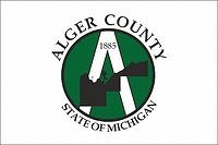 Vector clipart: Alger county (Michigan), flag