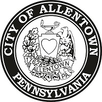 Vector clipart: Allentown (Pennsylvania), seal (black & white)