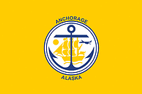 Векторный клипарт: Анкоридж (Аляска), флаг