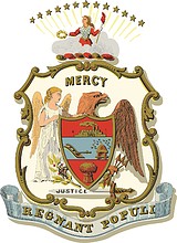 Arkansas, state coat of arms (1876)  - vector image