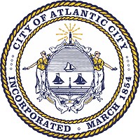 Векторный клипарт: Атлантик-Сити (Нью-Джерси), печать