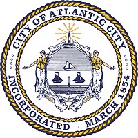 Atlantic City (New Jersey), seal - vector image