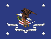 Департамент юстиции США, флаг генерального прокурора - векторное изображение