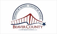 Vector clipart: Beaver county (Pennsylvania), flag