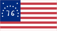 USA, Bennigton Flagge (1777)