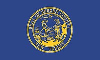 Берген (округ в Нью-Джерси), флаг - векторное изображение