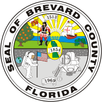Бревард (графство во Флориде), печать - векторное изображение