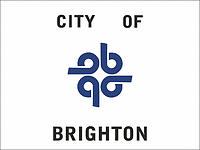 Brighton (Michigan), flag - vector image