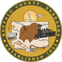 Vector clipart: Buffalo county (Nebraska), seal