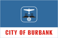 Burbank (California), flag - vector image