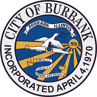 Vector clipart: Burbank (Illinois), seal 