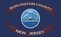 Burlington county (New Jersey), flag - vector image