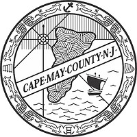 Cape May county (New Jersey), seal (black & white)