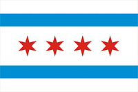 Chicago (Illinois), flag - vector image
