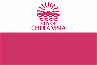 Chula Vista (California), flag - vector image