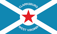 Clarksburg (West Virginia), flag - vector image