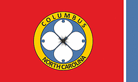 Columbus (North Carolina), flag - vector image