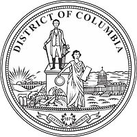 Vector clipart: Washington, District of Columbia (D.C.), seal (black & white)