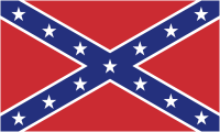 Confederate States of America, Navy Jack (1863-1865) - vector image