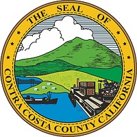 Контра-Коста (округ в Калифорния), печать - векторное изображение