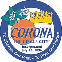 Vector clipart: Corona (California), seal