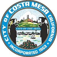 Costa Mesa (California), seal - vector image