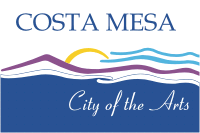 Коста-Меса (Калифорнии), флаг - векторное изображение