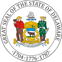 Delaware, state seal - vector image