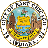 East Chicago (Indiana), seal - vector image