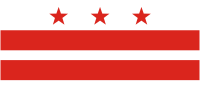 Columbia (DC), flag - vector image