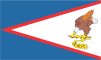Восточное Самоа (США), флаг - векторное изображение