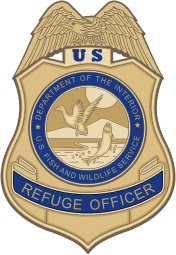 Vector clipart: U.S. Fish and Wildlife Service (FWS), Refuge Officer badge