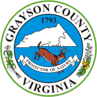 Vector clipart: Grayson county (Virginia), seal