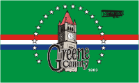 Vector clipart: Greene county (Ohio), flag