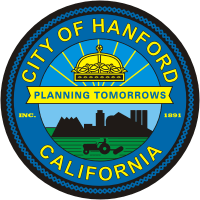 Hanford (California), seal - vector image