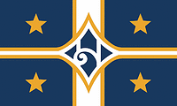 Harrisburg (North Carolina), former flag - vector image